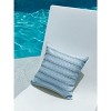 Summer Twist Blue 20x20 Indoor Outdoor Pillow - 2 of 4