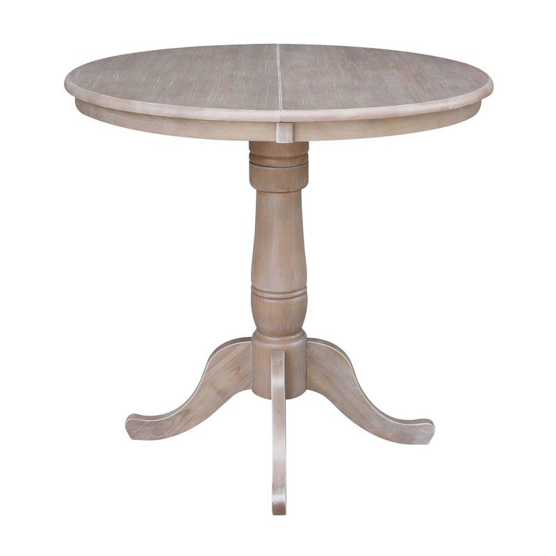 36" Round Counter Height Dining Table with 12" Leaf - International Concepts, 4 of 10