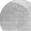 Gray Silver And Ivory Geometric Washable Indoor Outdoor Area Rug - 4 of 4