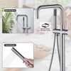 WOWOW Single-Handle Freestanding Tub Faucet Floor Mounted with Hand Shower - 4 of 4