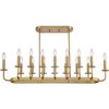 Stiffel Soft Gold Linear Pendant Chandelier 38 3/4" Wide Modern Open Frame 16-Light Fixture for Kitchen Island Dining Room House - 4 of 4