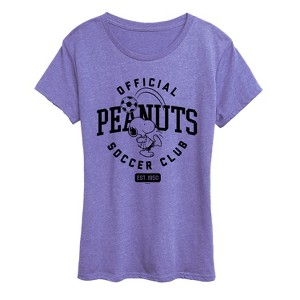 Women's - Peanuts - Peanuts Soccer Club Short Sleeve Graphic T-Shirt - 1 of 4