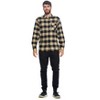 Ashford & Brooks Mens Flannel Button Down Plaid Long Sleeve Casual Shirt - Tan/Black Buffalo Check - XX-Large - 4 of 4