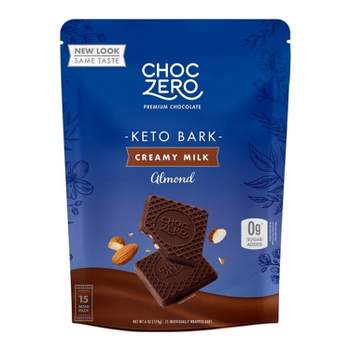 ChocZero Milk Chocolate Almond Keto Bark - 6oz