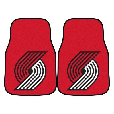 NBA Portland Trail Blazers Carpet Car Mat Set - 2pc