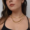 Slate by Rebl Gucci Link Chain Necklace  18K Gold Plated Stainless Steel - 3 of 3