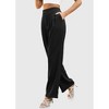 Women Wide Leg Dress Pants High Waist Office Business Casual Trousers with Pockets - 4 of 4