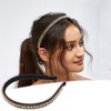 Unique Bargains Women's Rhinestone Faux Crystal Headbands Hair Accessories 0.47 Inch Wide 1 Pc - 2 of 4