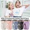 HTUTWOO Cartoon Embossed Band Compatible with Apple Watch Bands 40mm 38mm 44mm 45mm 41mm 42mm 49mm,for iWatch Series 10 9 8 7 6 5 4 3 2 1 Ultra - 3 of 4