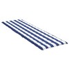 Sun Lounger Cushion Blue&White Stripe Oxford Fabric vidaXL - 4 of 4