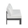 Meridian Furniture,Nizuc Water Resistant Fabric Outdoor Patio Modular Sofa - 3 of 4