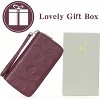 Wikineon Women's Wallet Large Capacity Double Zip Ladies Card Phone Holder RFID Blocking Wristlet Leather - 4 of 4