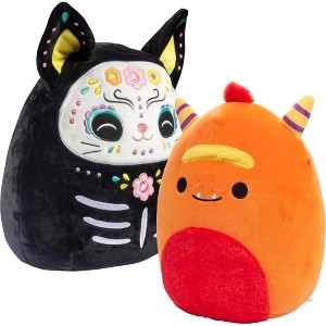 Squishmallows 10" Monster & 12" Cat 2-Squish Value Pack - Collectible Soft & Squishy Kitty Stuffed Animal Toy - Gift for Kids, Girls & Boys - 1 of 4