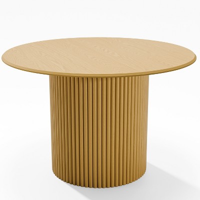 Dovelina Solid Wood Round Dining Table for 4 People Nordic style