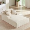Aukfa 78.7" Corduroy Recliner Sofa Bed , No Assembly , Oversized Upholstered ,2 Pillows Chaise for Living Room & Bedroom - 4 of 4