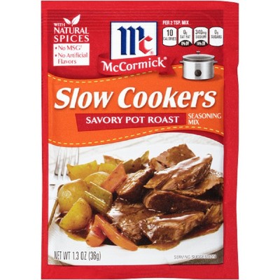 McCormick Slow Cookers Savory Pot Roast Seasoning - 1.3oz