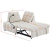 NicBex Modern Pull Out Sofa Bed Velvet Convertible Sleeper Sofa with USB Port and Swivel Phone Stand for Living Room - 2 of 4