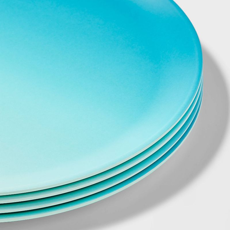 4pk Dinner Plates Blue Ombre - Sun Squad&#8482;, 3 of 4