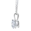 Pompeii3 1/3 ct Solitaire Lab Created Diamond Pendant available in 14K and Platinum - 2 of 4