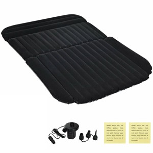 Costway Inflatable SUV Air Backseat Mattress Flocking Travel Pad w/Pump Camping Outdoor - 1 of 4