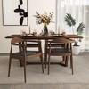 Vynxaria Black Mid-Century Dining Chairs for Versatile Spaces - 2 of 4