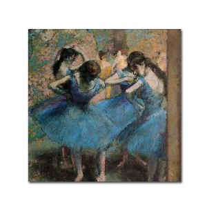 Trademark Fine Art - Edgar Degas 'Dancers in Blue, 1890' - 1 of 1