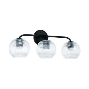 Capital Lighting Dolan 3 - Light Vanity in  Matte Black - 1 of 4