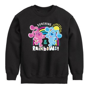 Boys' - Blue's Clues & You! - Sunshine and Rainbows Graphic Long Sleeve Fleece Sweatshirt - 1 of 4