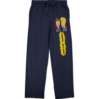 Beavis & Butthead Men's Navy Sleep Pajama Pants