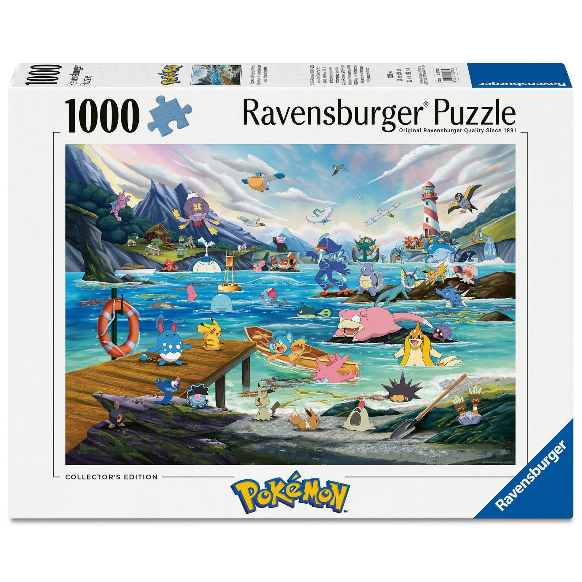 Pokémon: Vaporeon and Temperate Marine - 1000pc Puzzle