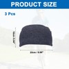 Unique Bargains Soft Elastic Breathable Sweat Absorbing Running Sport Headbands 7" x 4" 3 Pcs Light Gray - 2 of 3