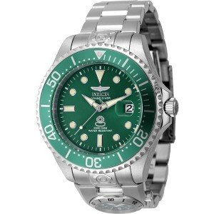 Invicta 45811 Men's Pro Diver Dual Time Green Dial Bracelet Watch - 1 of 3