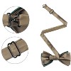 INSPIRE CHIC Men's Two Color Layered Adjustable Solid Color Bow Ties - 2 of 4