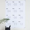 Bigso Yearless Wall Calendar | 12 Month Large Wall Calendar for Daily Plans | Open Date Custom Monthly Wall Calendar | 150gsm Paper | 19.5″ x 27.2″ - 3 of 4