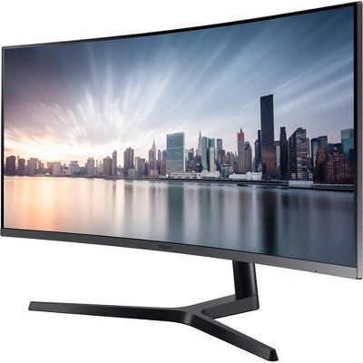 Photo 1 of Samsung C34H890WGN 34" WQHD Curved Screen LCD Monitor - 21:9 - Silver - TAA Compliant - 34" Class - Vertical Alignment (VA) - 3440 x 1440