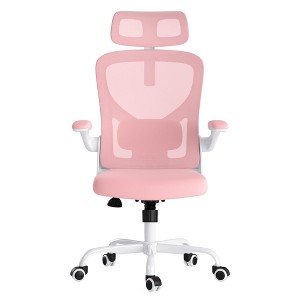 Sapphtopaz Ergonomic Office Chair with Adjustable Lumbar Support&Armrests Upholstered Gaming Chair with Headrest Computer Chair for Home Office - 1 of 4
