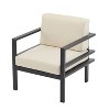 3/2/1-Piece Outdoor Patio Lounge Chair Set, Aluminum Frame Armchairs with Cushions and Side Table for Garden, Backyard, and Balcony, Beige - Merax - 4 of 4