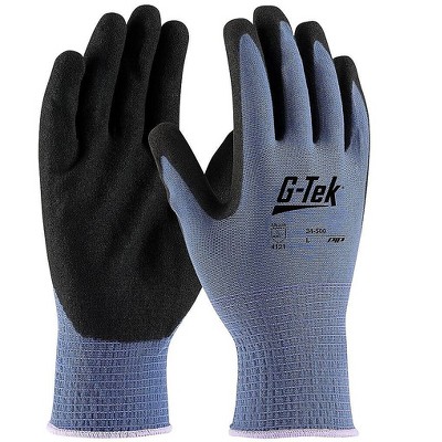 G-Tek GP Nitrile Gloves Blue Dozen (34-500/L)