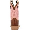 Kids Durango® Lil' Rebel Pro™ Little Kids’ Dark Chestnut Bubble Gum Western Boot - 4 of 4