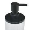 LunaLulinlk Glass and Metal Soap Pump, White with Black Accents - 3 of 4