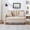 CAVINAS Modern Loveseat Sofa, Smooth Velvet Upholstered Tufted Sofa Couch for Living Room, Department, Small Space - 3 of 4
