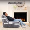 CAVINAS Bean Bag Chair, Inflatable Floor Beanbags Filled with High-Density Foam, Memory Foam Cozy Lazy Sofa for Living Spaces - 3 of 4