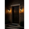 ALOADECOR Modern Matte Black Outdoor Wall Lantern with Clear Tempered Glass Open Bottom Design Light Fixture for Entryway (¨2 Pack) - 4 of 4