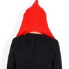 Anna-Kaci Women's Knitted Hooded Scarf with Versatile Design and Warm Ribbed Texture for Stylish Comfort and Winter Protection - 3 of 4