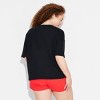 Pride Adult Alaska 5000 Short Sleeve Cropped T-Shirt - Black - 2 of 4
