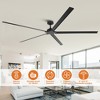 Parrot Uncle 84" Outdoor Industrial Ceiling Fan with Remote - 2 of 4