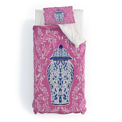 Deny Designs 3pc Twin/Twin XL Britt Mills Chinoiserie Duvet and Sham Set