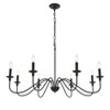 Elegant Lighting Rohan 8 light Matte Black Pendant - 4 of 4