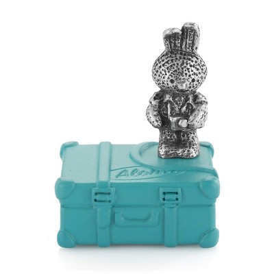 Royal Selangor Hand Finished Bunnies Day Out Collection Blue Hawaii Music Box Gift