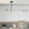 YIYIBYUS Mid-Century 3-Light Island Pendant Light for Dining Room Kitchen - 2 of 4